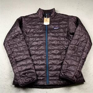 Patagonia Jacket Mens Small Purple Obsidian Plum Nano Puff Puffer Primaloft NWT